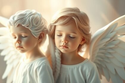 Îngeri pentru băieți și fete, simboluri spirituale și sacre