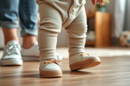 Încălțări pentru primii pași ai copilului, flexibile și confortabile