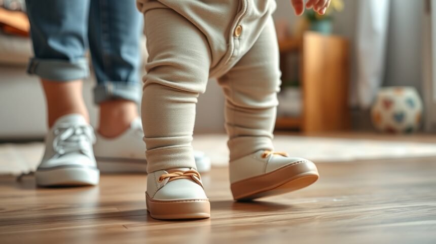 Încălțări pentru primii pași ai copilului, flexibile și confortabile