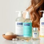 Produse șampon pentru îngrijirea părului sănătos.